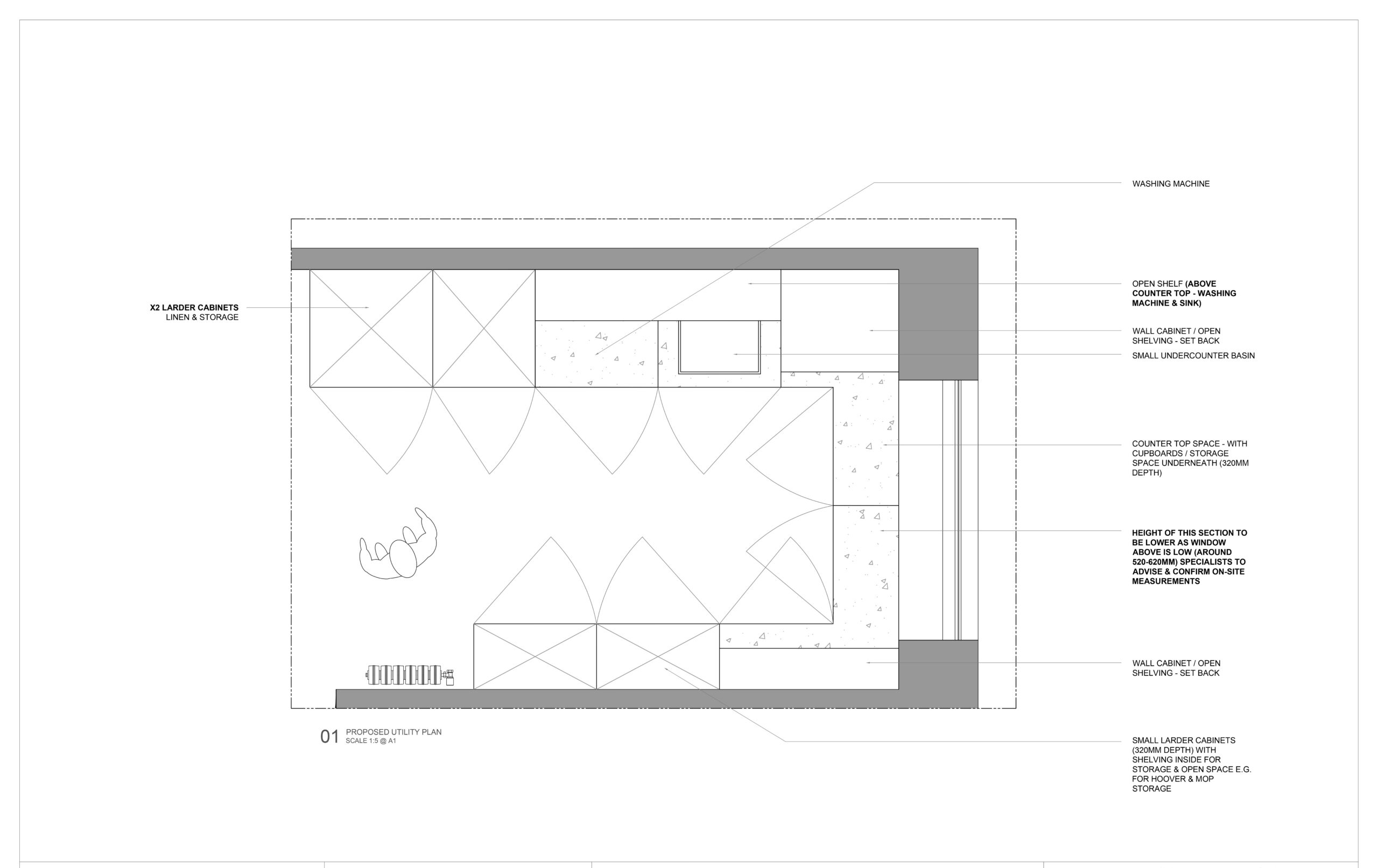 proposed utility plan for interior design